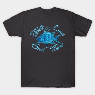 Tight Lines Good Times fishing for hogfish Florida Keys T-Shirt